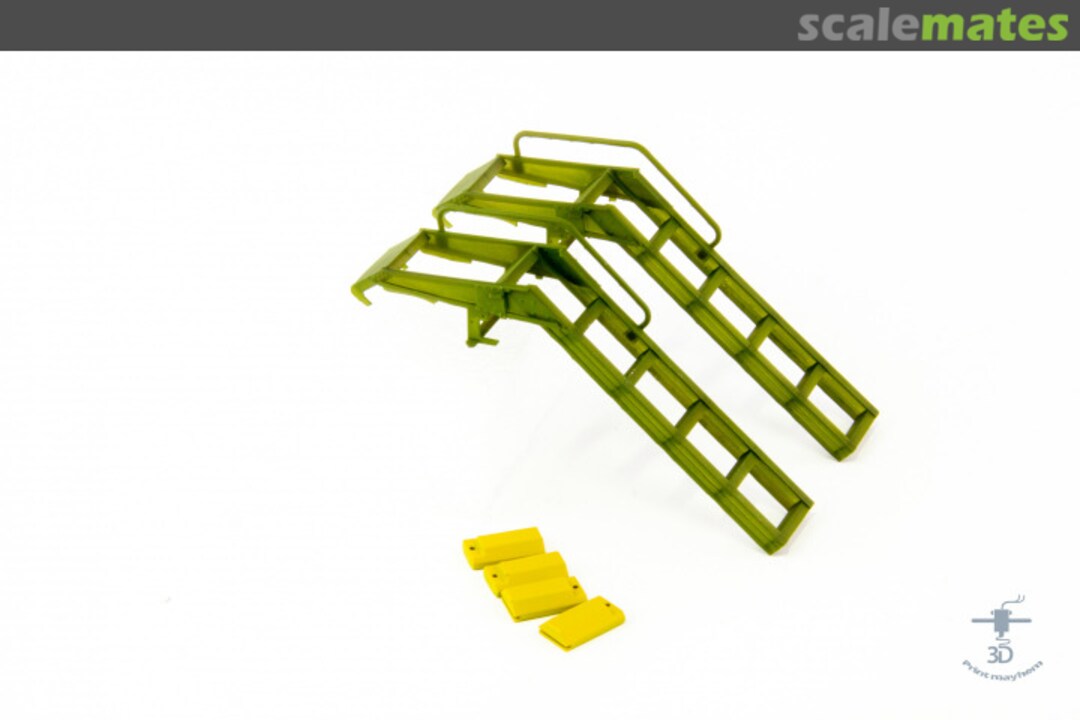 Boxart Boarding Ladders (Version 1) and Wheel chocks for F-16 B/D/F/I 3DPM32040 3D Print Mayhem