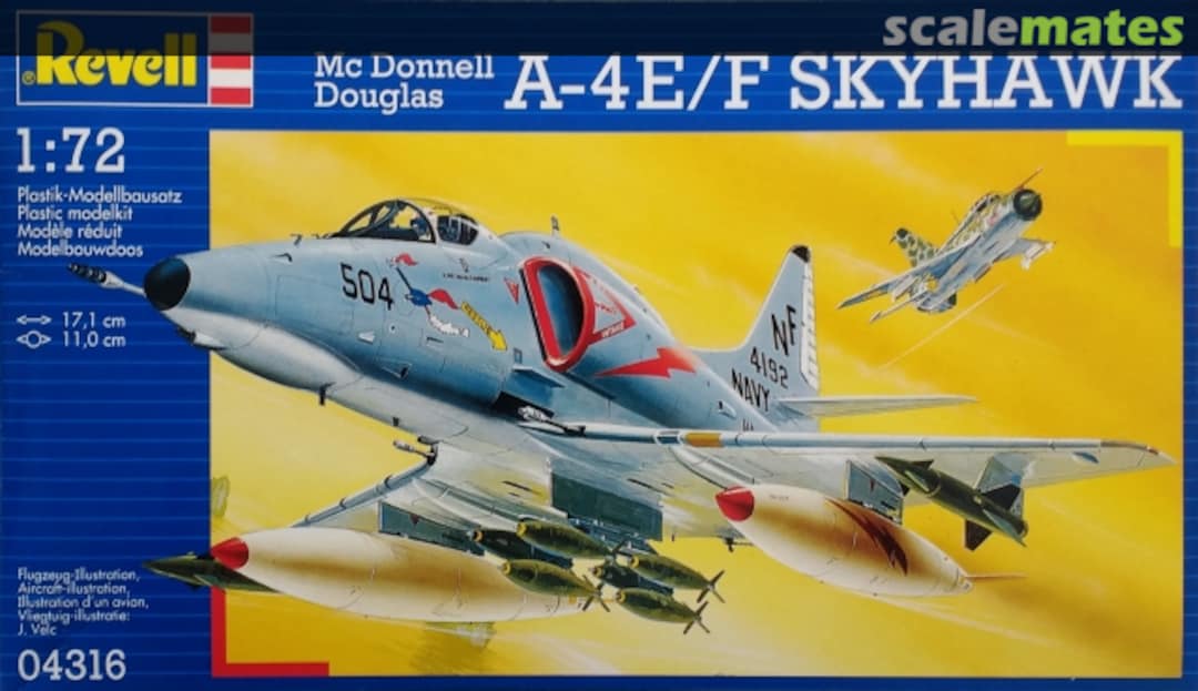 Boxart Mc Donnell Douglas A-4E/F Skyhawk 04316 Revell