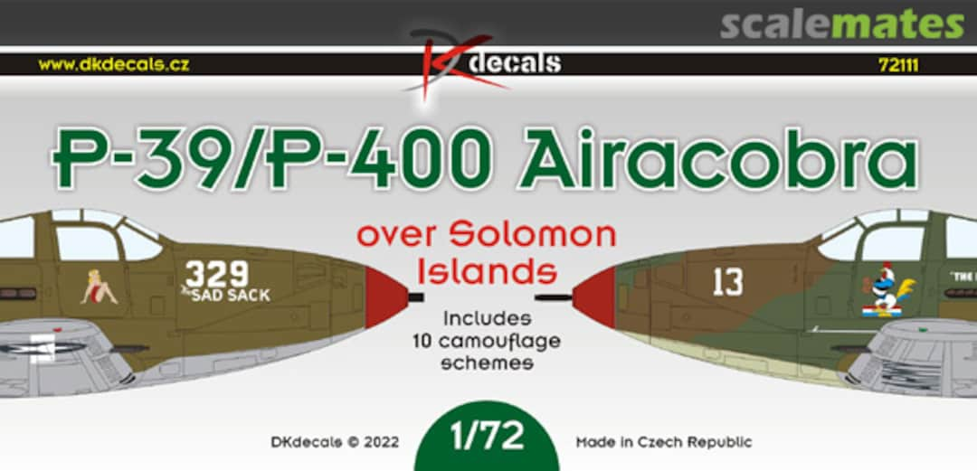 Boxart P-39/P-400 Airacobra 72111 DK Decals