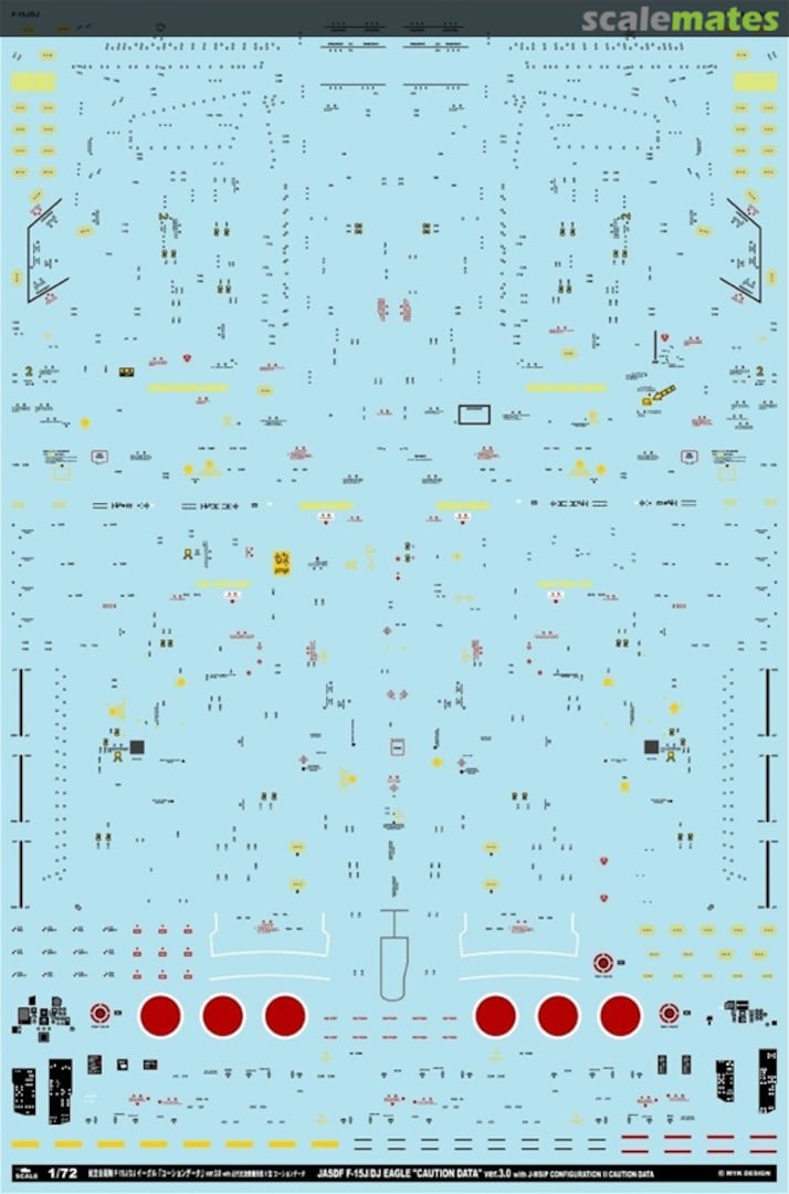 Boxart JASDF F-15J/DJ Eagle Caution Data Ver.3.0 with MSIP Configuration II Aircraft 07022 MYK Design