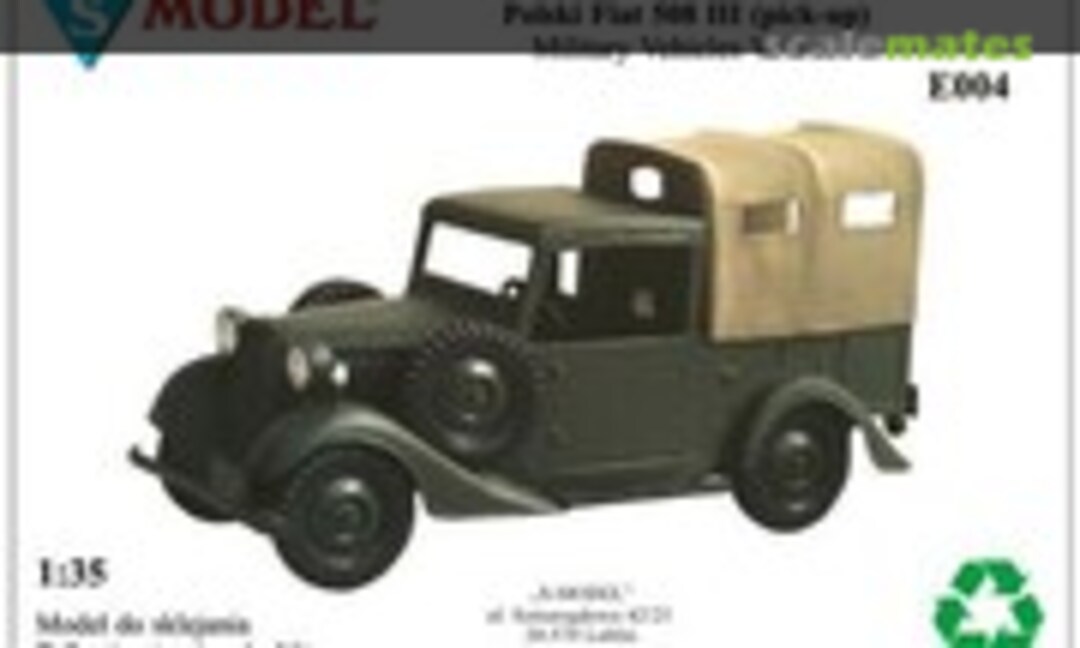 1:35 Polski Fiat 508 III pick-up (S-Model (Poland) E004)