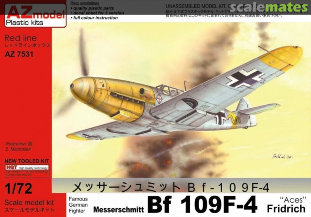 Boxart Messerschmitt Bf 109F-4 AZ7531 AZmodel