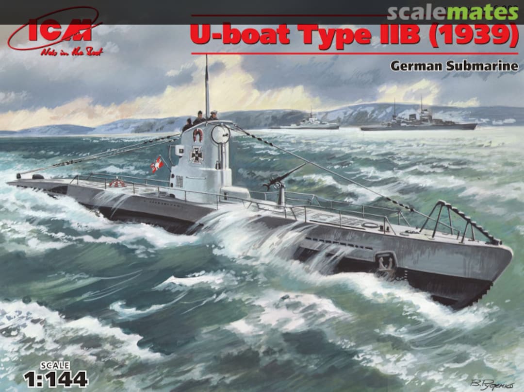 Boxart U-Boat Type IIB (1939) S.009 ICM