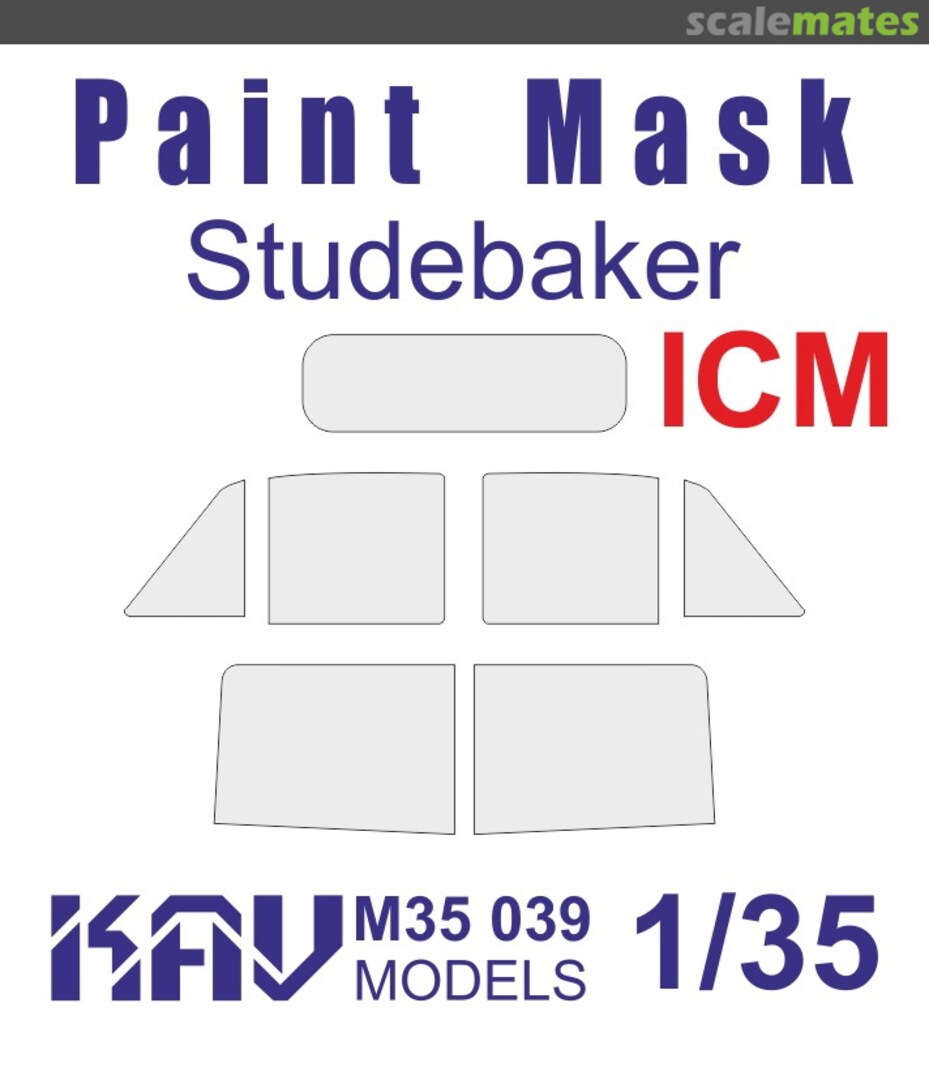 Boxart Paint Mask for Studebaker US6 (ICM) KAV M35 039 KAV models