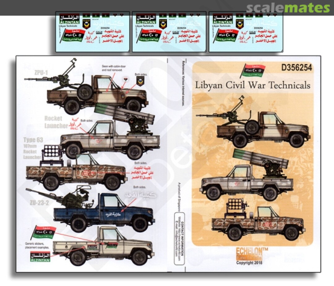 Boxart Libyan Civil War Technicals D356254 Echelon Fine Details