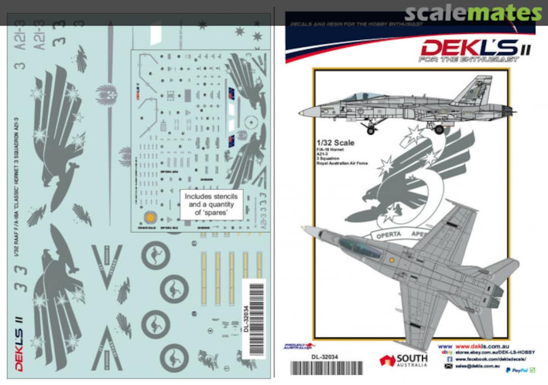 Boxart F/A-18 Hornet DL32034 DEKL's