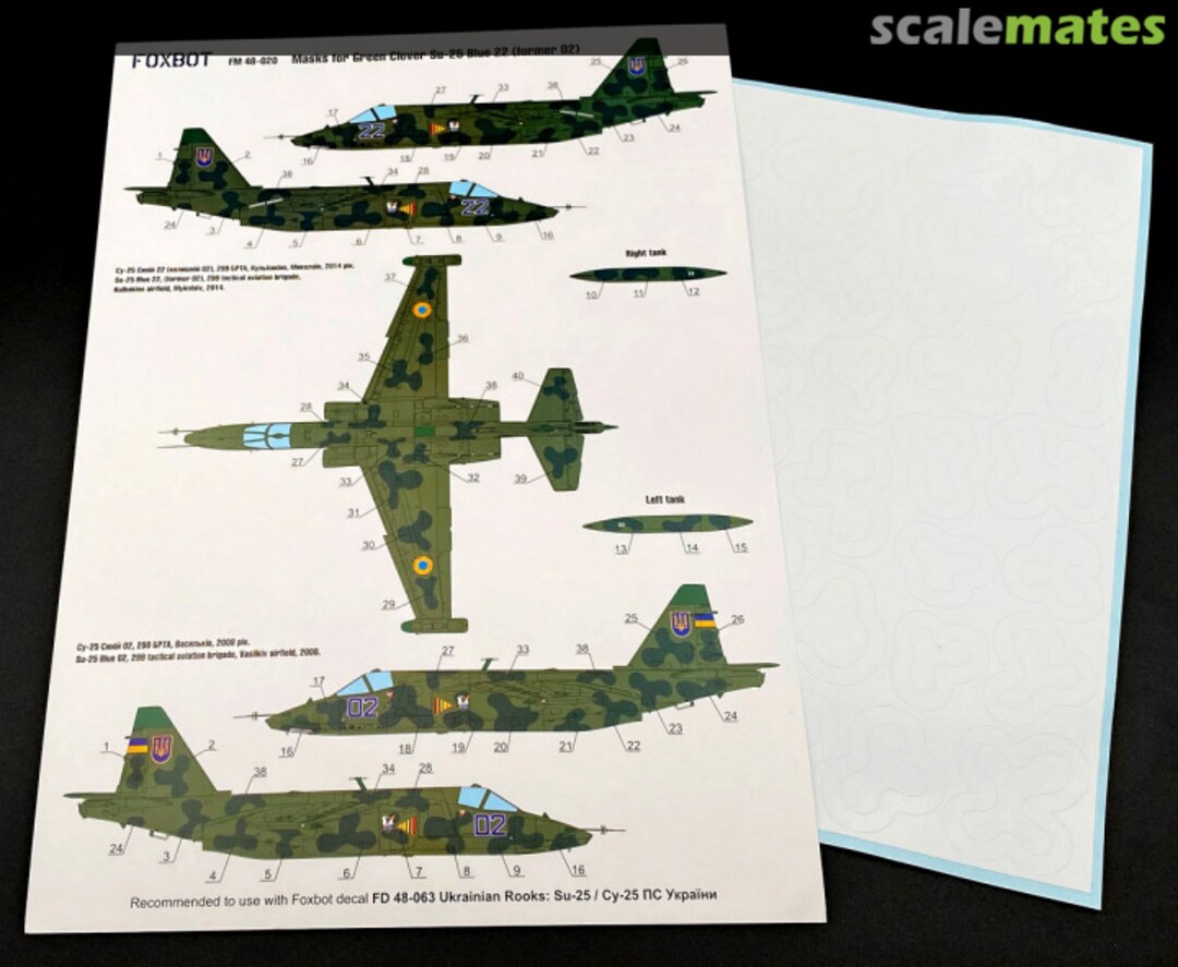 Boxart Clover Su-25 “Blue 22” (Former 02) FM48-020 Foxbot