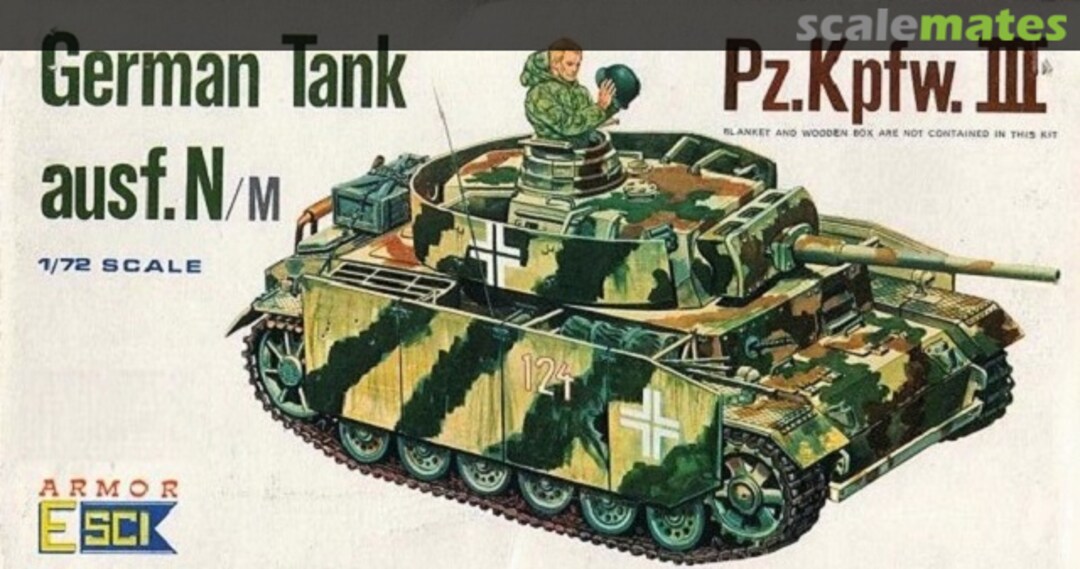 Boxart Pz.Kpfw. III Ausf. N/M 8021 ESCI