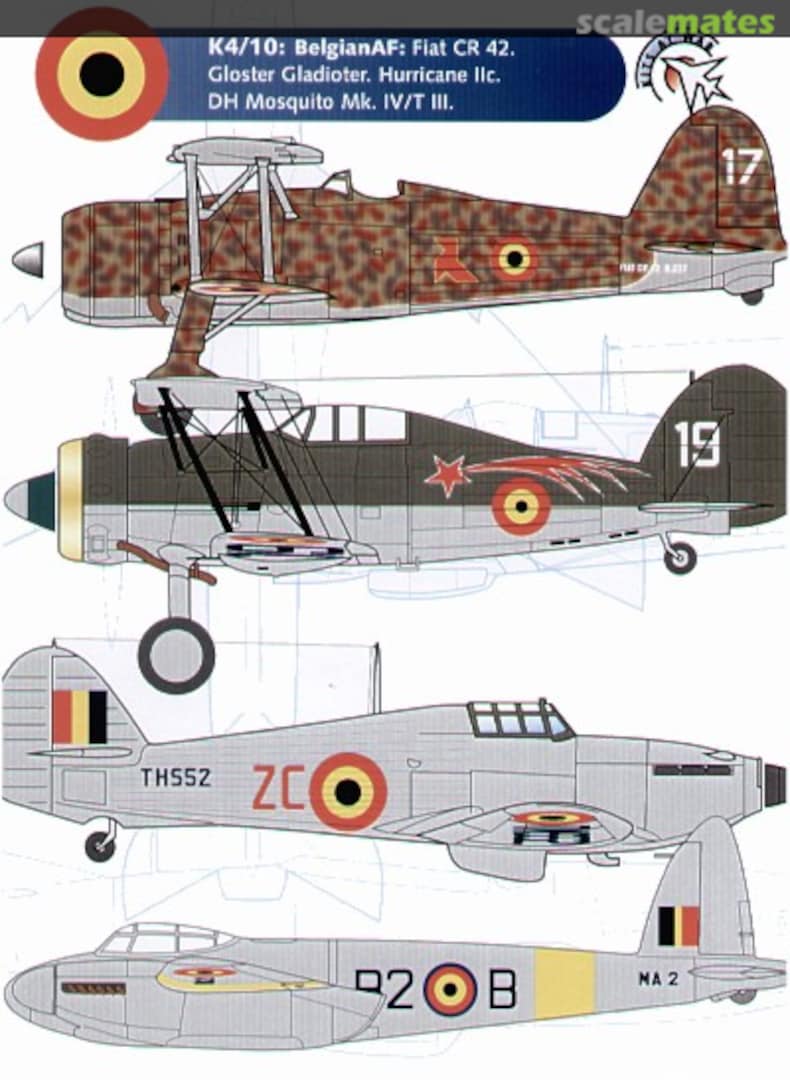 Boxart Belgian Air Force K4/10 Kits at War