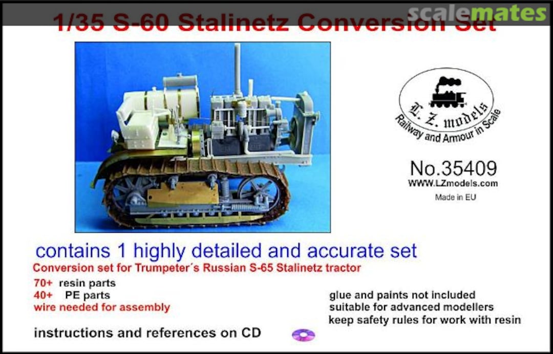 Boxart S-60 Stalinetz Tractor Conversion Set 35409 L.Z. Models