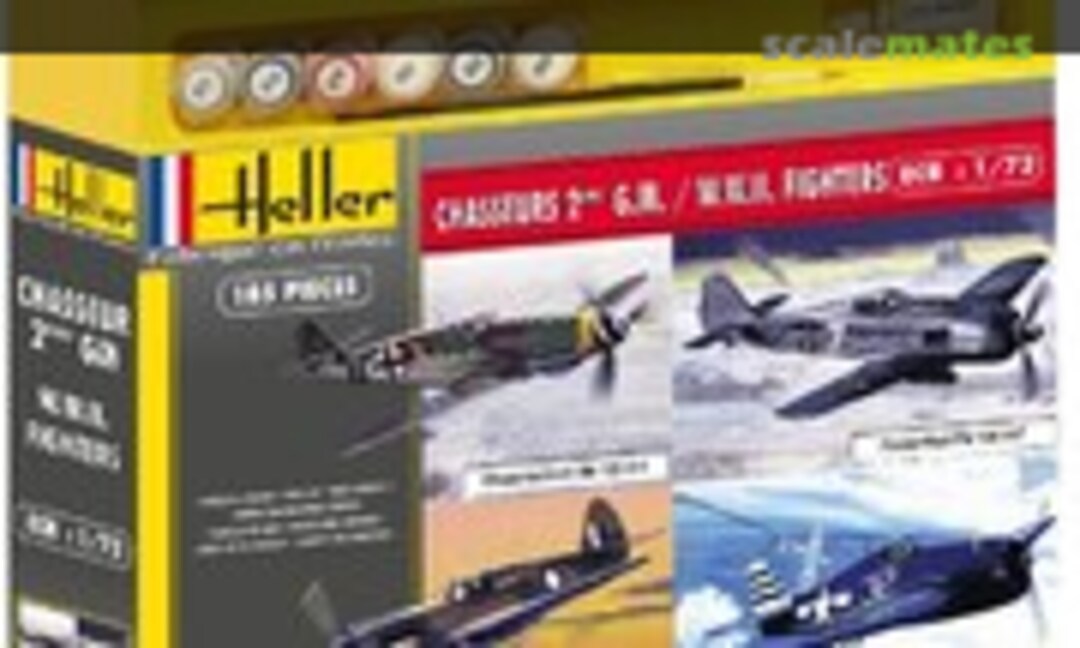 1:72 Chasseurs 2éme G.M. / W.W.II. Fighters (Heller 53002)