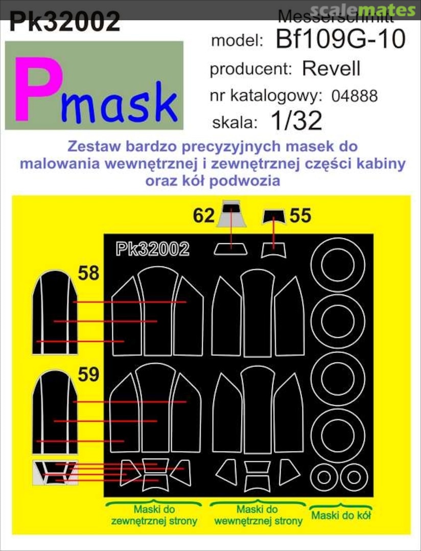 Boxart Messerschmitt BF109G-10 PK32002 Pmask