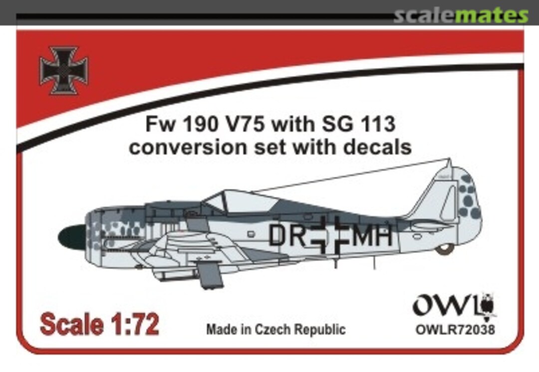 Boxart Fw 190 V75, DR+MH with SG 113 R72038 OWL