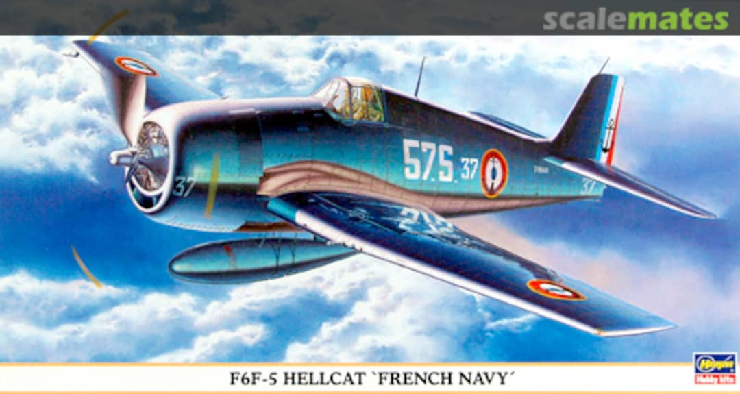 Boxart F6F-5 Hellcat 'French Navy' 09600 Hasegawa