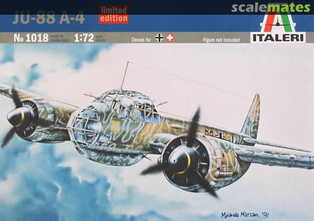 Boxart Ju-88 A-4 1018 Italeri