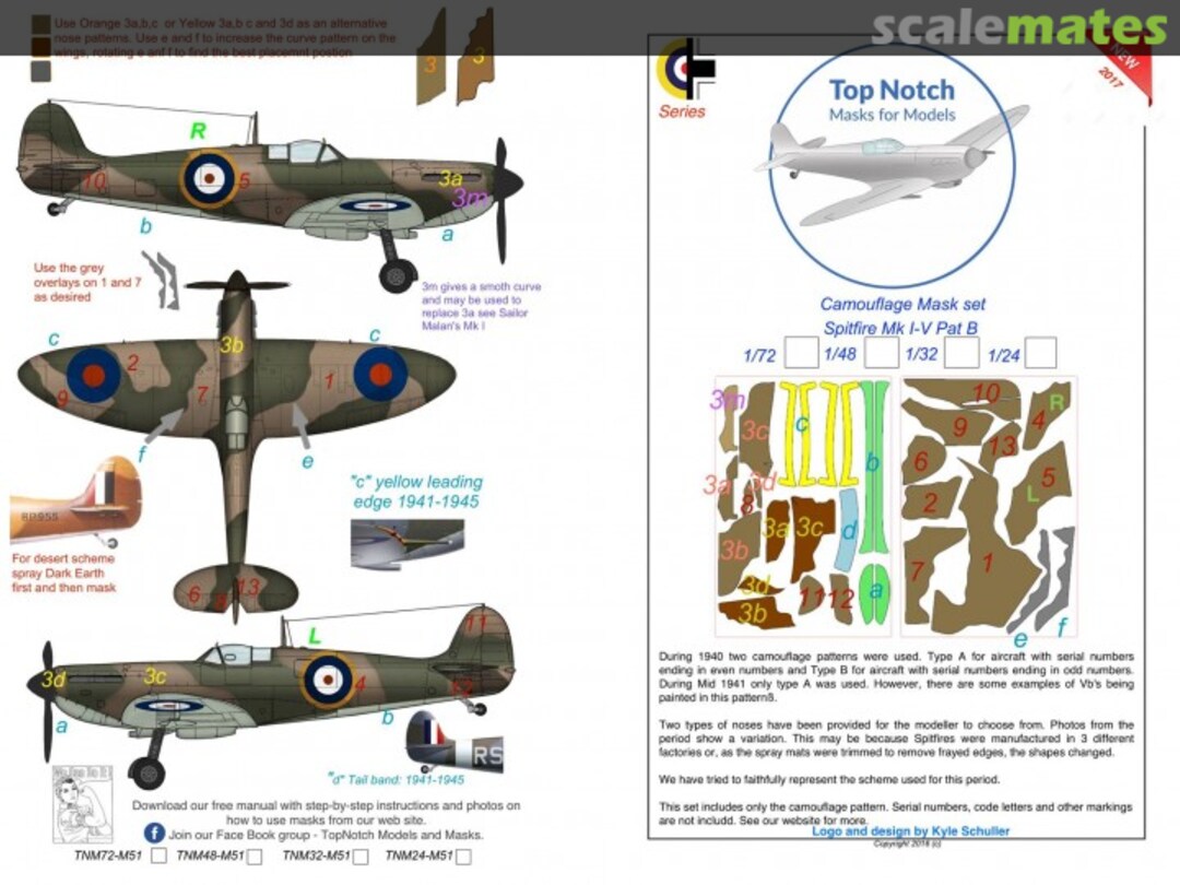 Boxart Spitfire Mk I-V TNM24-M51 TopNotch