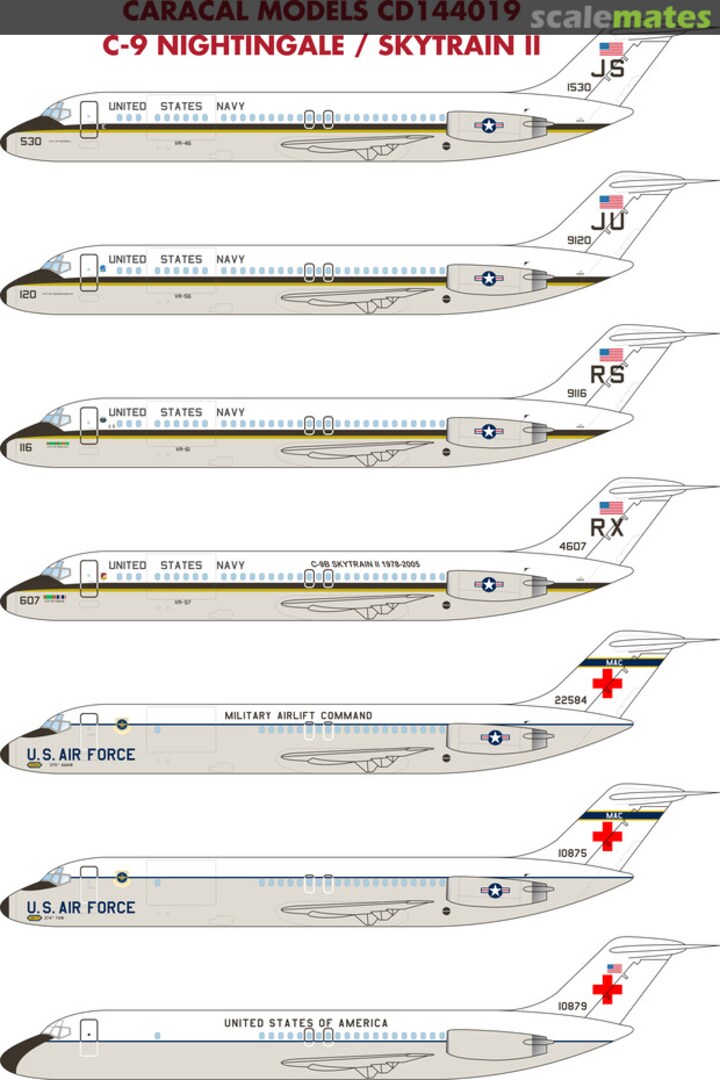 Boxart C-9 Nightingale / Skytrain II CD144019 Caracal Models