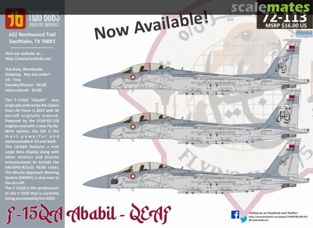 Boxart F-15QA Ababil - QEAF 72-113 TwoBobs Aviation Graphics