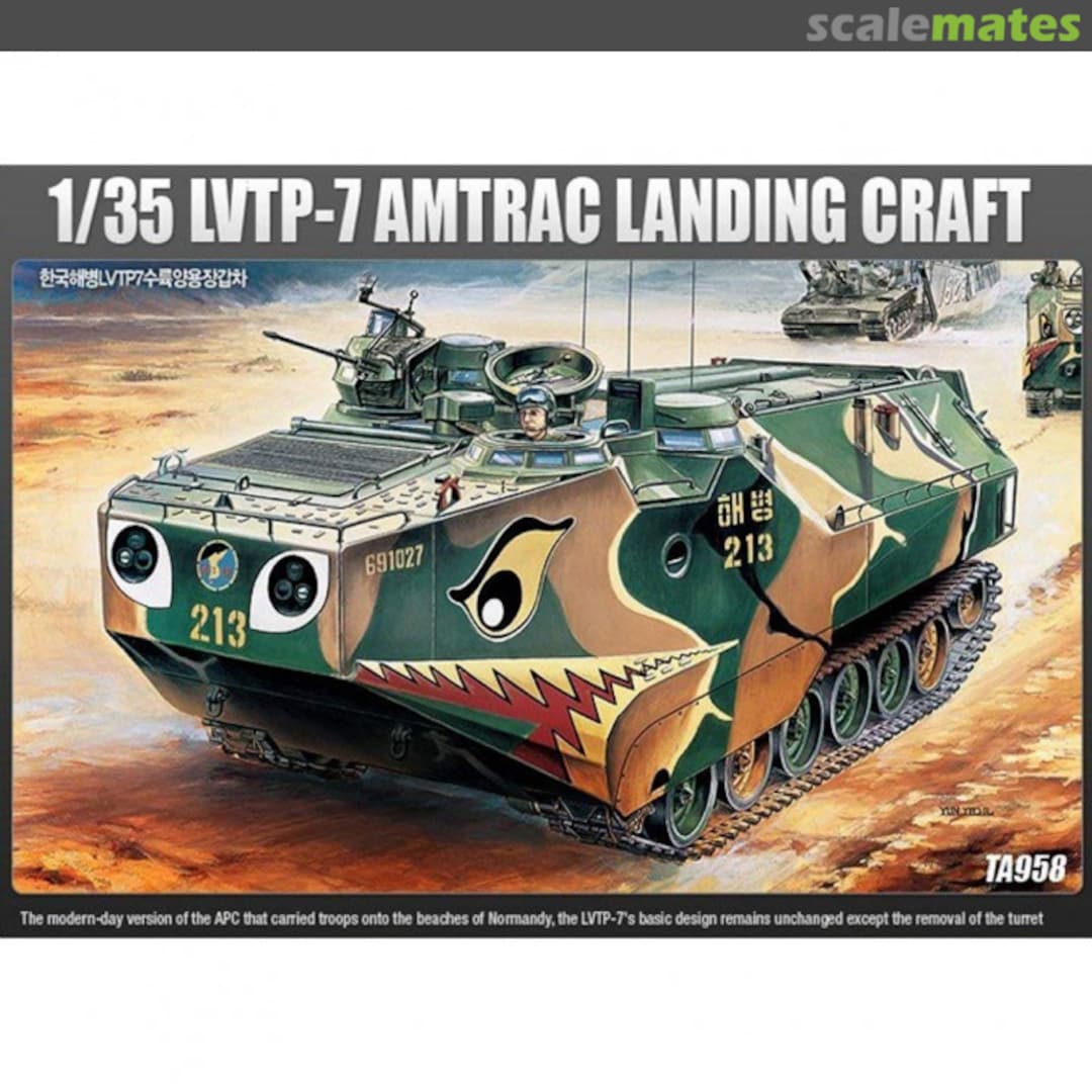 Boxart LVTP-7 Amtrac Landing Craft 13238 Academy