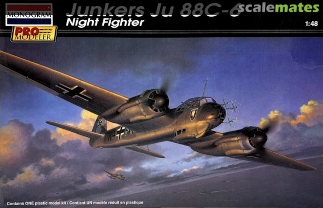 Boxart Junkers Ju 88C-6 Night Fighter 85-5970 Monogram - Pro Modeler