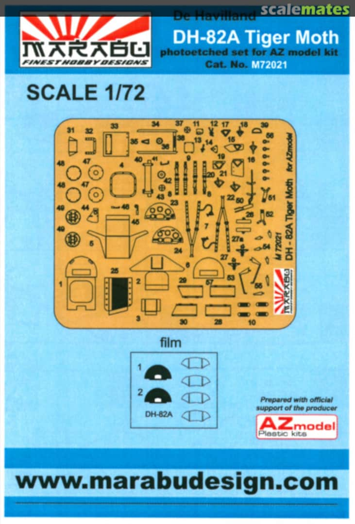 Boxart DH-82A Tiger Moth M72021 Marabu