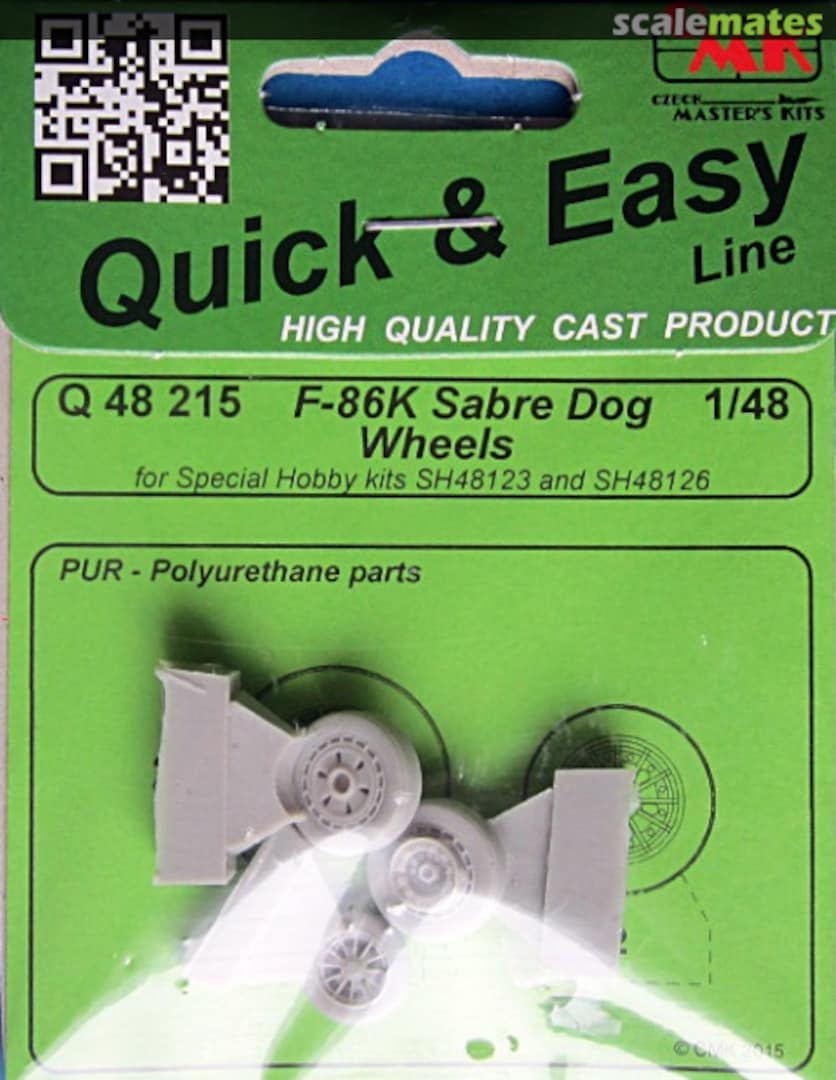 Boxart F-86K Sabre Dog wheels Q48215 CMK