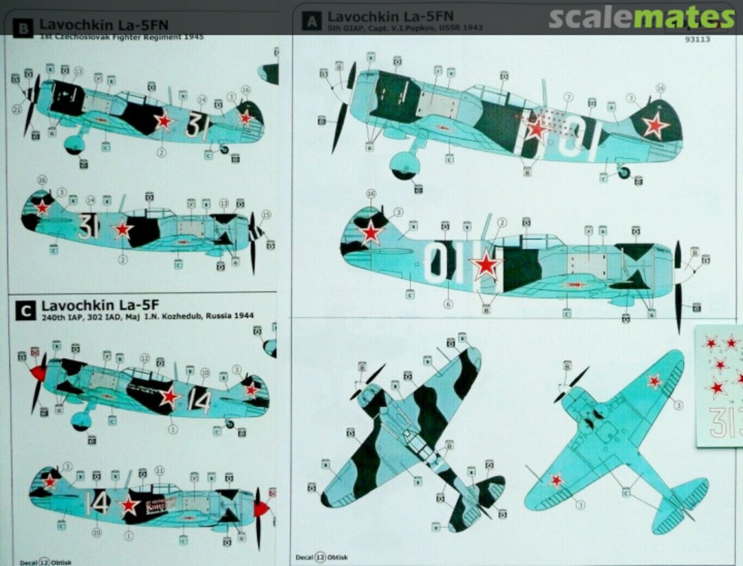 Contents Lavochkin La-5FN 3113 Kopro