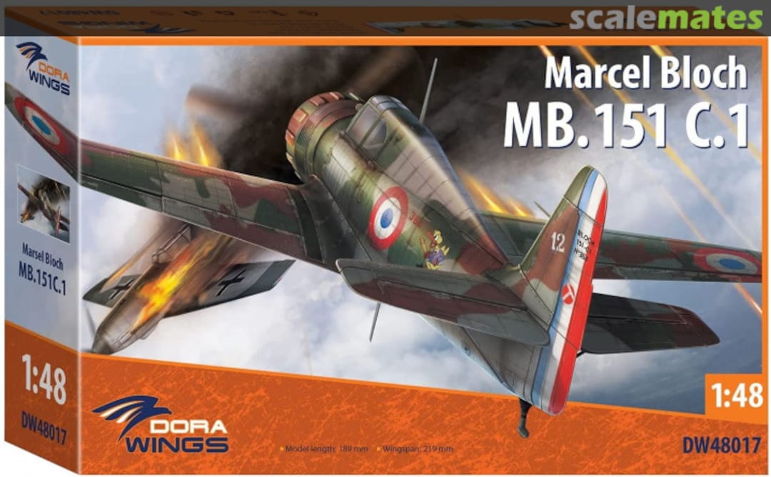 Boxart Marcel Bloch MB.151 C.1 DW48017 Dora Wings