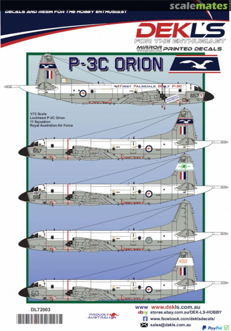 Boxart P-3C Orion DL-72003 DEKL's