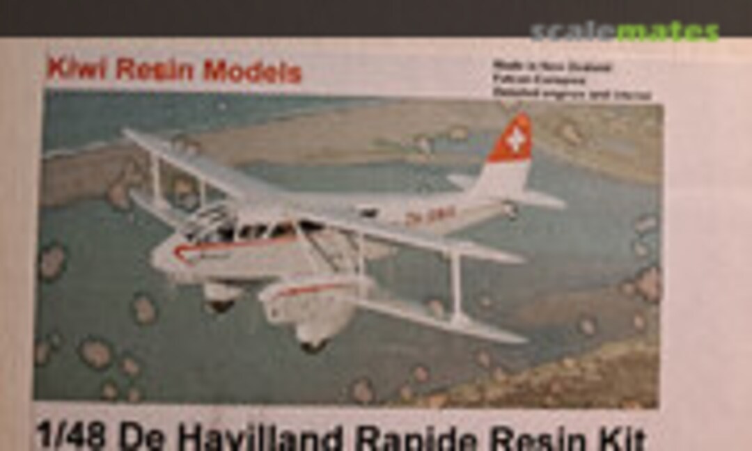 1:48 De Havilland Rapide Resin Kit (Kiwi Resin Models )