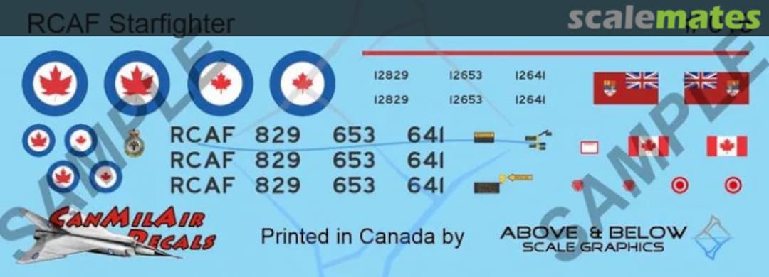 Boxart Canadair CF-104 Starfighter 016 Above & Below Graphics