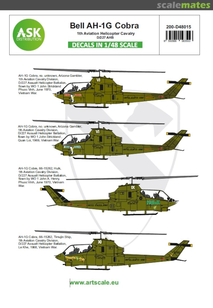 Boxart Bell AH-1G Cobra 200-D48015 ASK