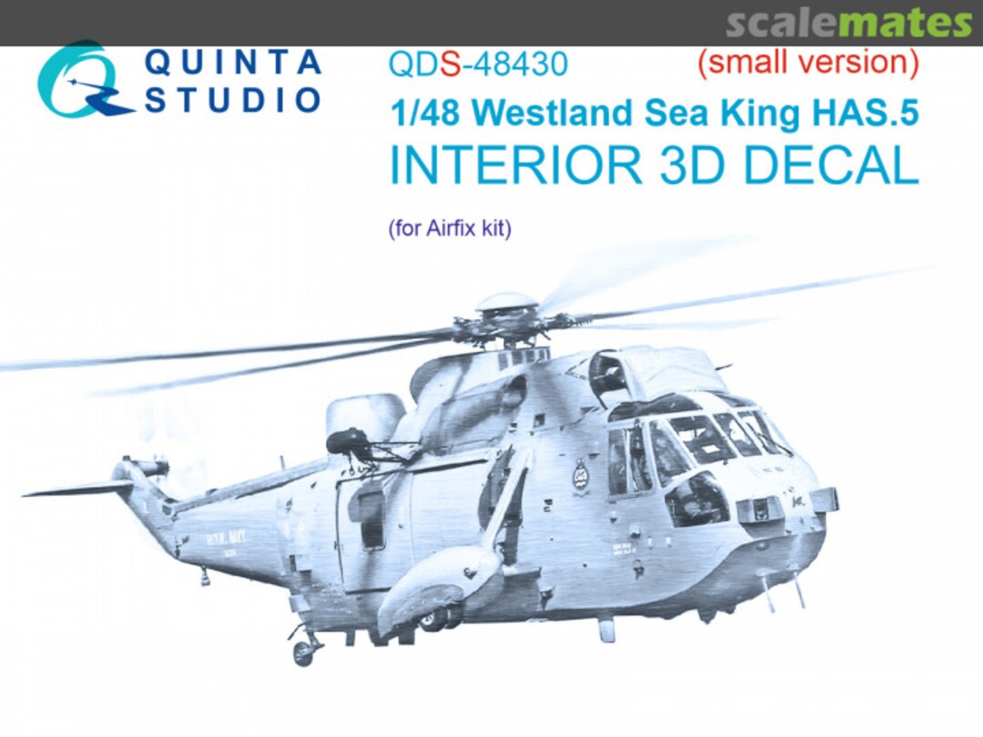 Boxart Westland Sea King HAS.5 interior 3D decals QDS-48430 Quinta Studio