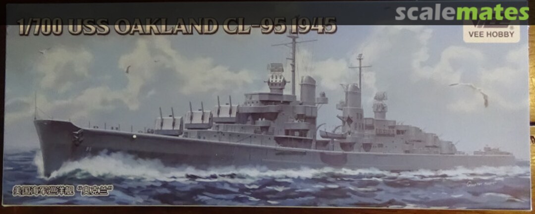 Boxart USS Oakland CL-95 1945 V57013 VEE HOBBY