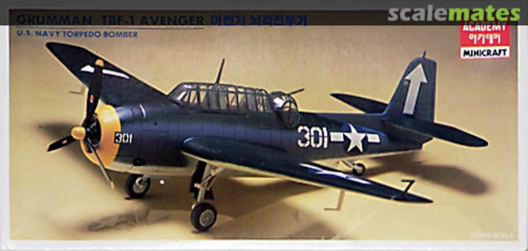 Boxart Grumman TBF-1 Avenger 1651 Academy/Minicraft