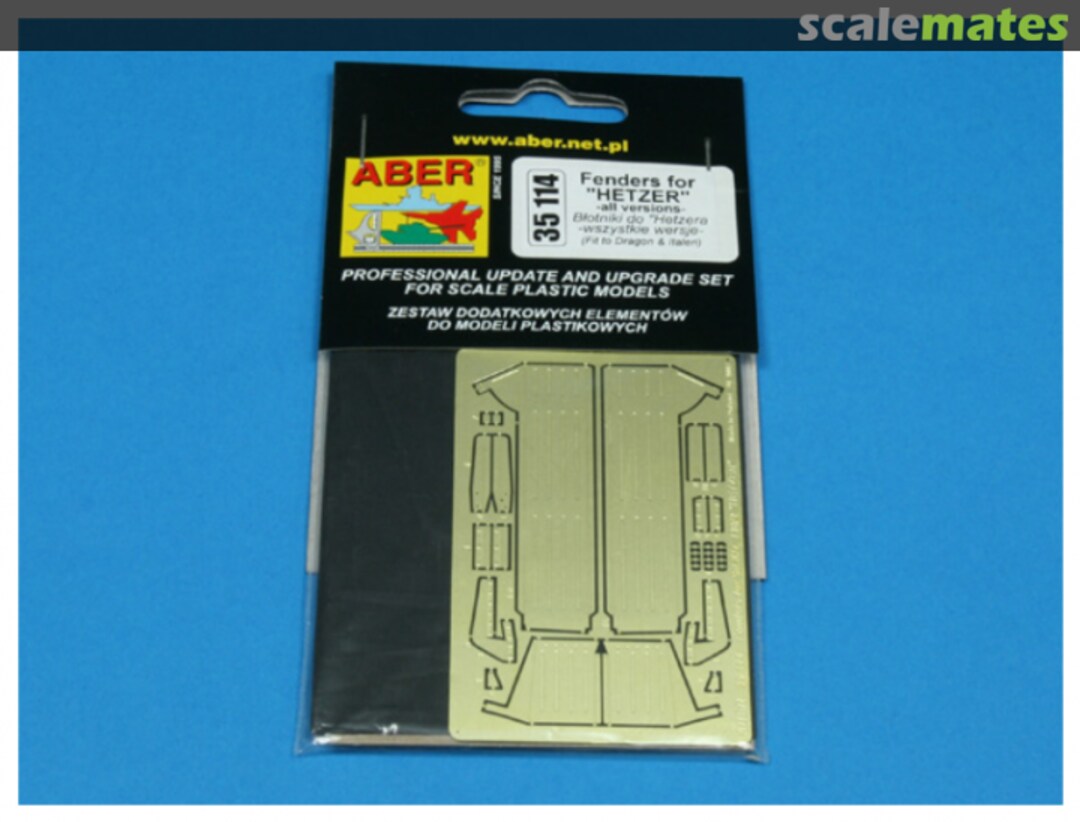 Boxart Fenders for Sd.Kfz. 138/2 ''Hetzer'' 35114 Aber