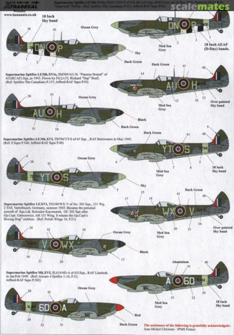 Boxart Spitfire Mk.XVI X48-128 Xtradecal