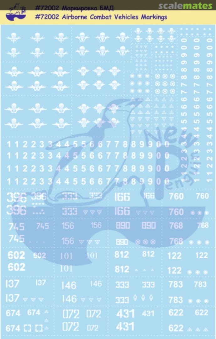 Boxart Airborne Combat Vehicles Markings 72002 New Penguin