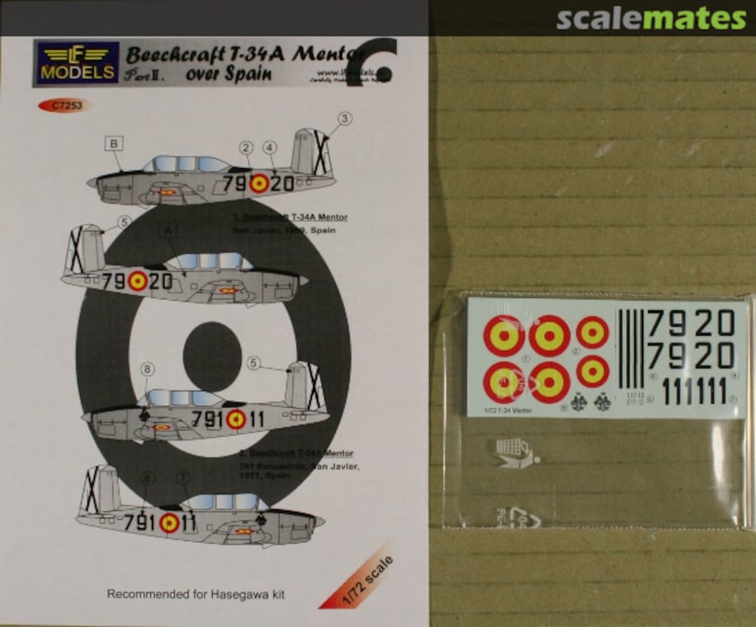 Boxart Beechcraft T-34A Mentor C7253 LF Models