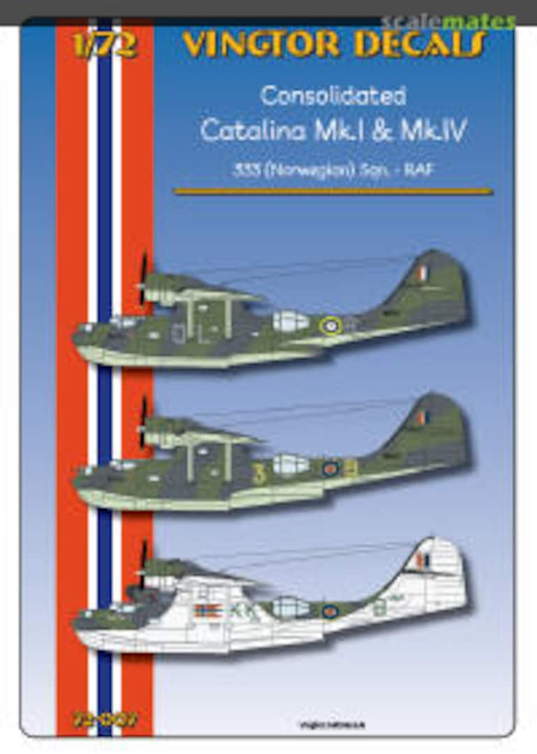 Boxart Consolidated Catalina MK.I & MK.IV 72-007 Vingtor Decals