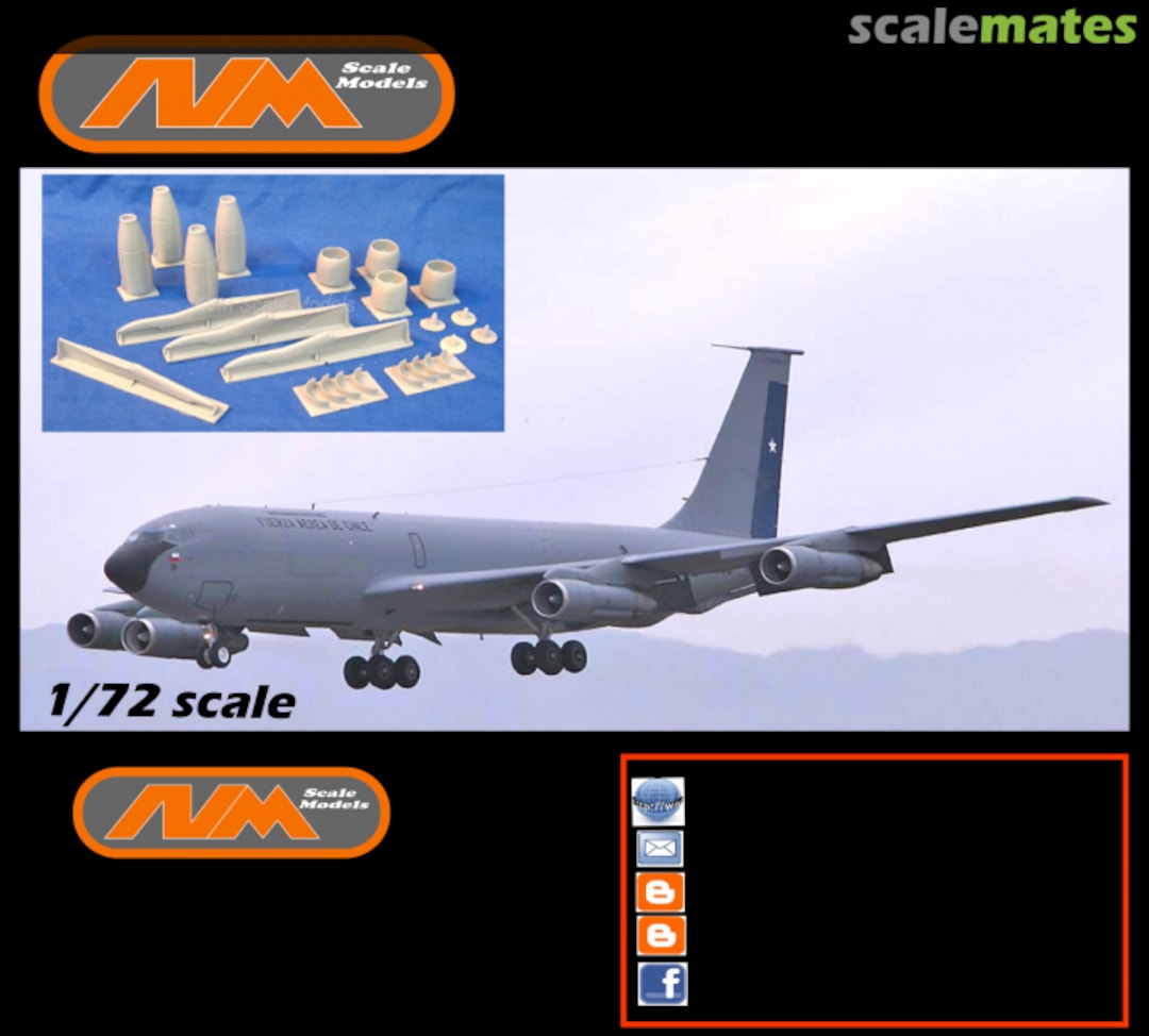 Boxart Boeing KC-135E Stratotanker TF-33 Engine Conversion AVM72xxx AVM Scale Models