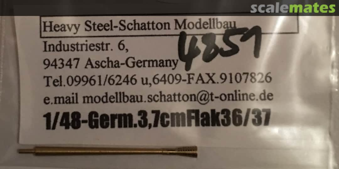 Boxart 3.7 cm FlaK 36/37 4851 Schatton Modellbau