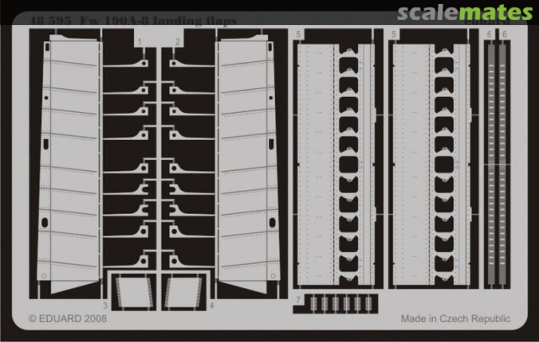 Boxart Fw 190A-8 landing flaps 48595 Eduard