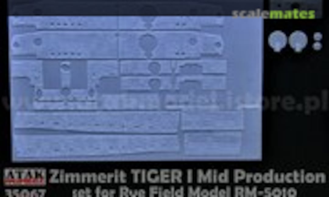 1:35 Zimmerit für Tiger I mid Production Rye Field (Atak Model 35067)