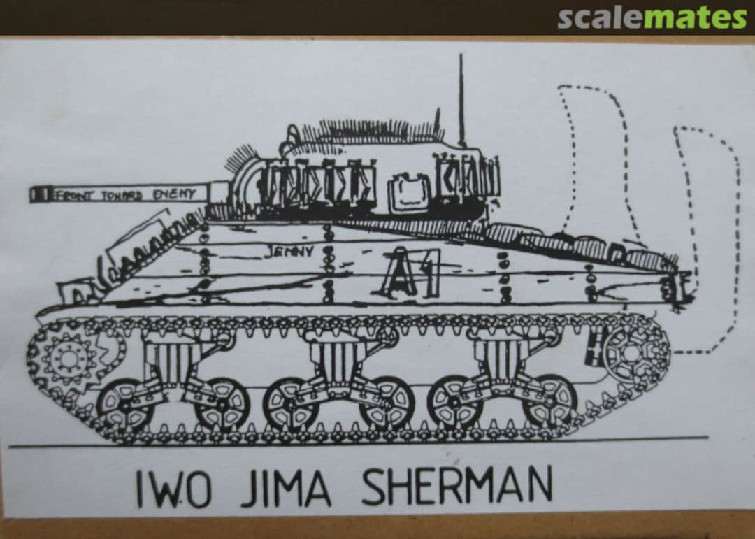 Boxart Iwo Jima Sherman  Fine Scale Factory