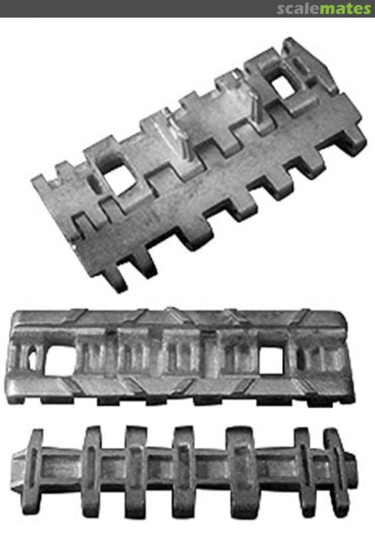 Boxart Metal Track Links Set with Pins for German Panzer Tiger II King Tiger Tank Jagdtiger B07KSS5KN3 Warp United 