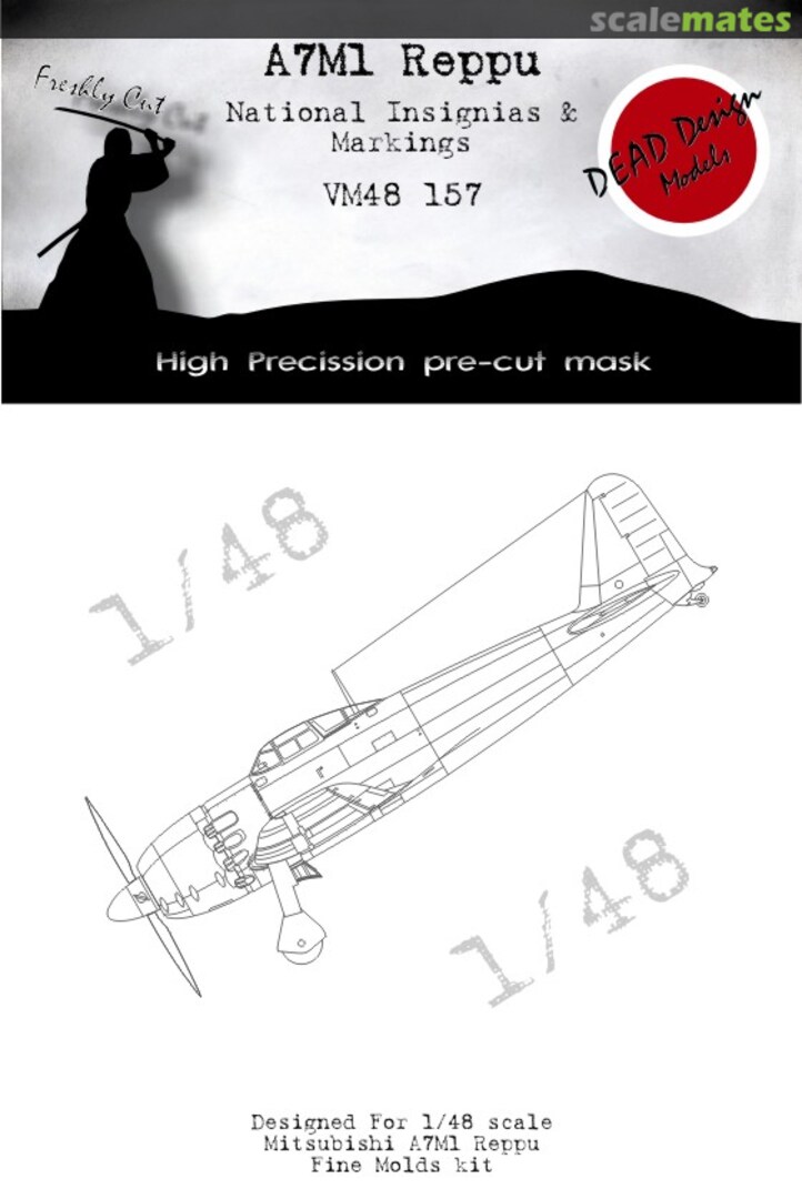 Boxart A7M1 Reppu National Insignias And Markings VM48157 DEAD Design Models