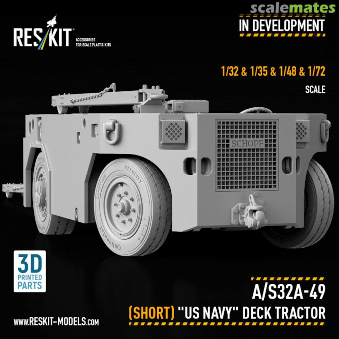 Boxart A/S32A-49 "US Navy" Deck Tractor (Short) TBA ResKit