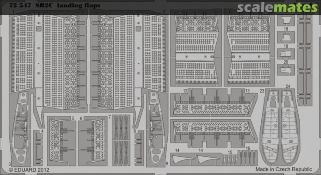 Boxart SB2C landing flaps 72547 Eduard