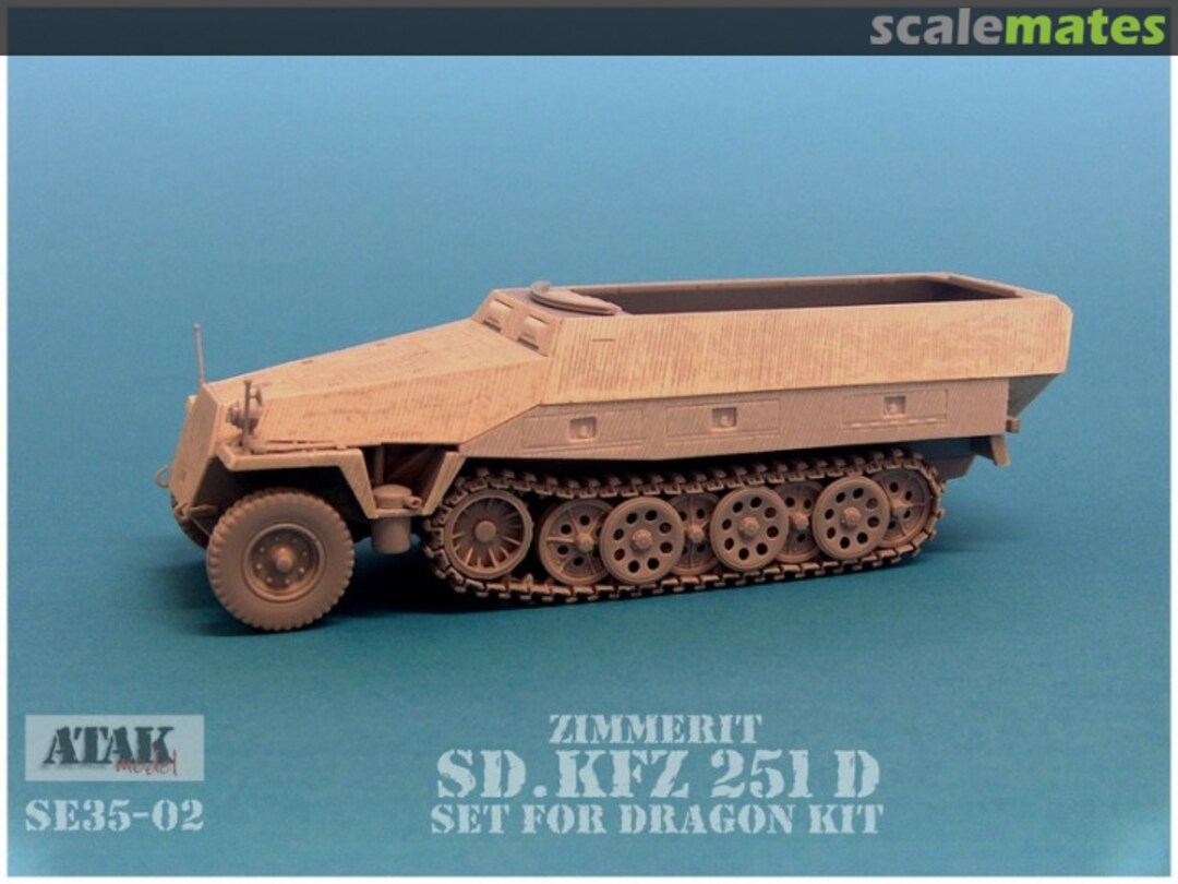 Boxart Sd.Kfz.251 Ausf.D - Zimmerit (Dragon) SE35-02 Atak Model